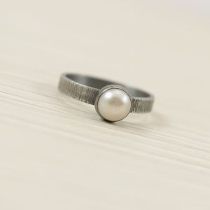Perła i srebro - pierścionek 2714 - ChileArt